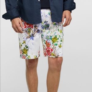NWT Zara Man Satin Short-Bermuda
